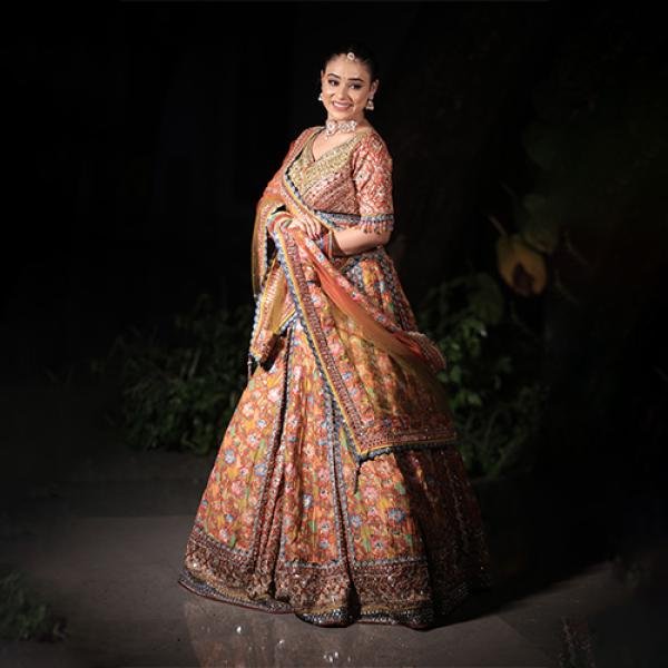 Chanderi Cotton Silk Saree – Pastel Peach